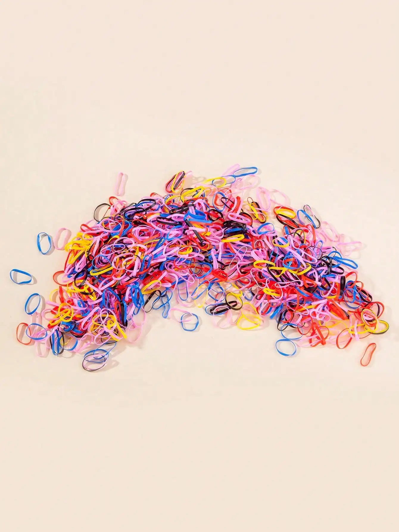 1000-Pack High-Elasticity Colorful Rubber Hair Ties for Women |   Fashionable and Simple Hair Tie, Minimalist Style