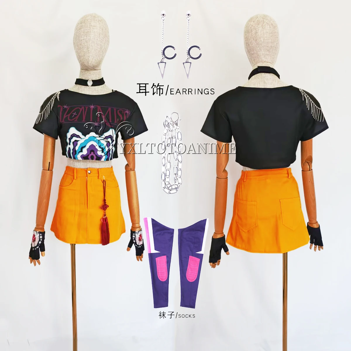 

Аниме KPop Охотники Демонов Мира Косплей Костюм Парик Женщина Рождество Хэллоуин Вечеринка Одежда