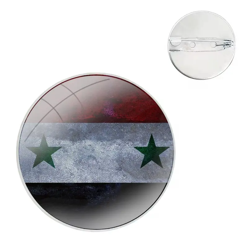 Pin Icons Brooch Jewelry Accessories Syria Flag