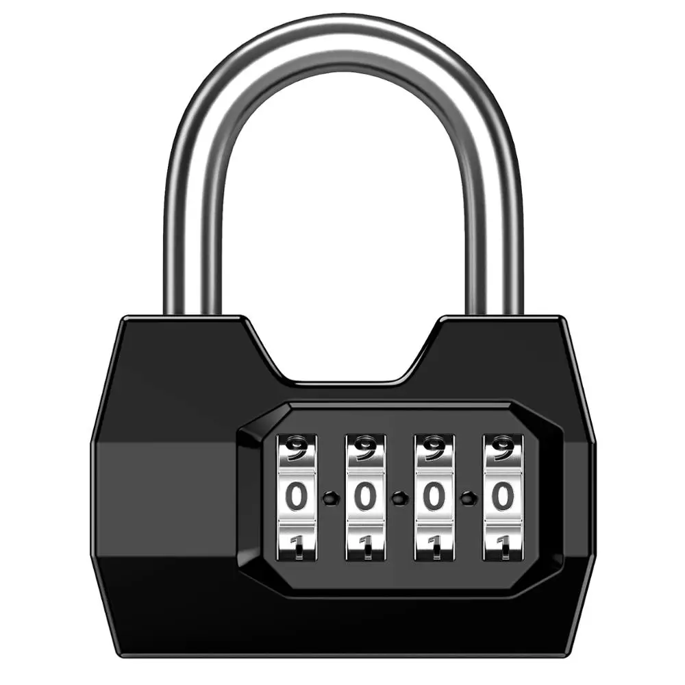 4 Digit Lock for Luggage Padlock Outdoor Gym Safely Code Lock Vault Password Padlock Anti-theft Lock Cabinet Door Lock