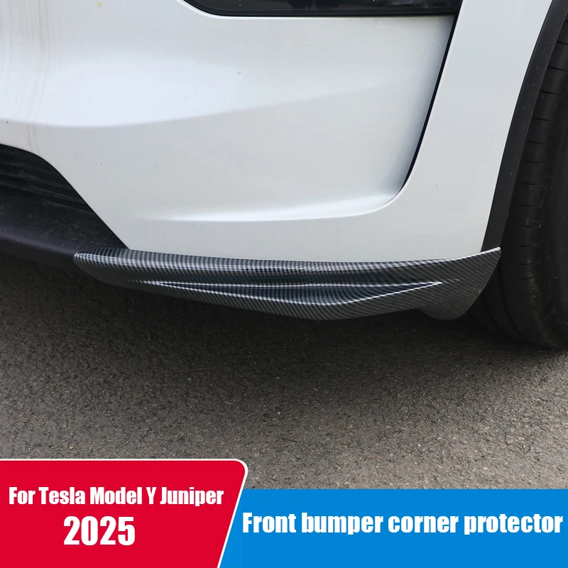 

For Tesla Model Y Juniper Launch Series 2025 Front bumper protection angle ABS material exterior protective component