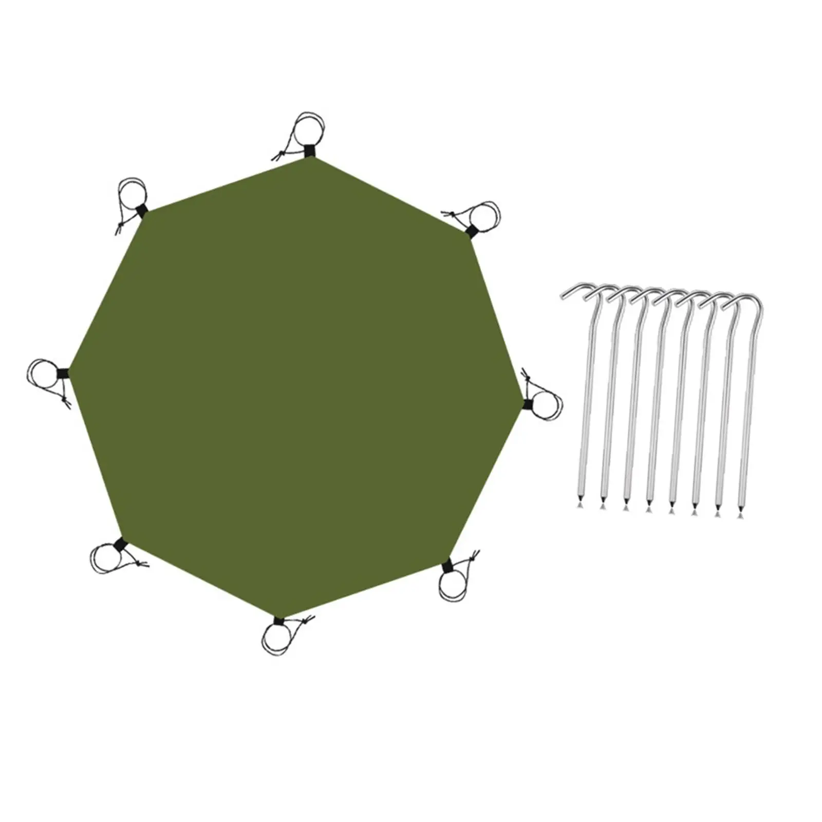 

Waterproof Octagonal Tent Footprint Floor Mat for Picnic Outdoor Backpacking