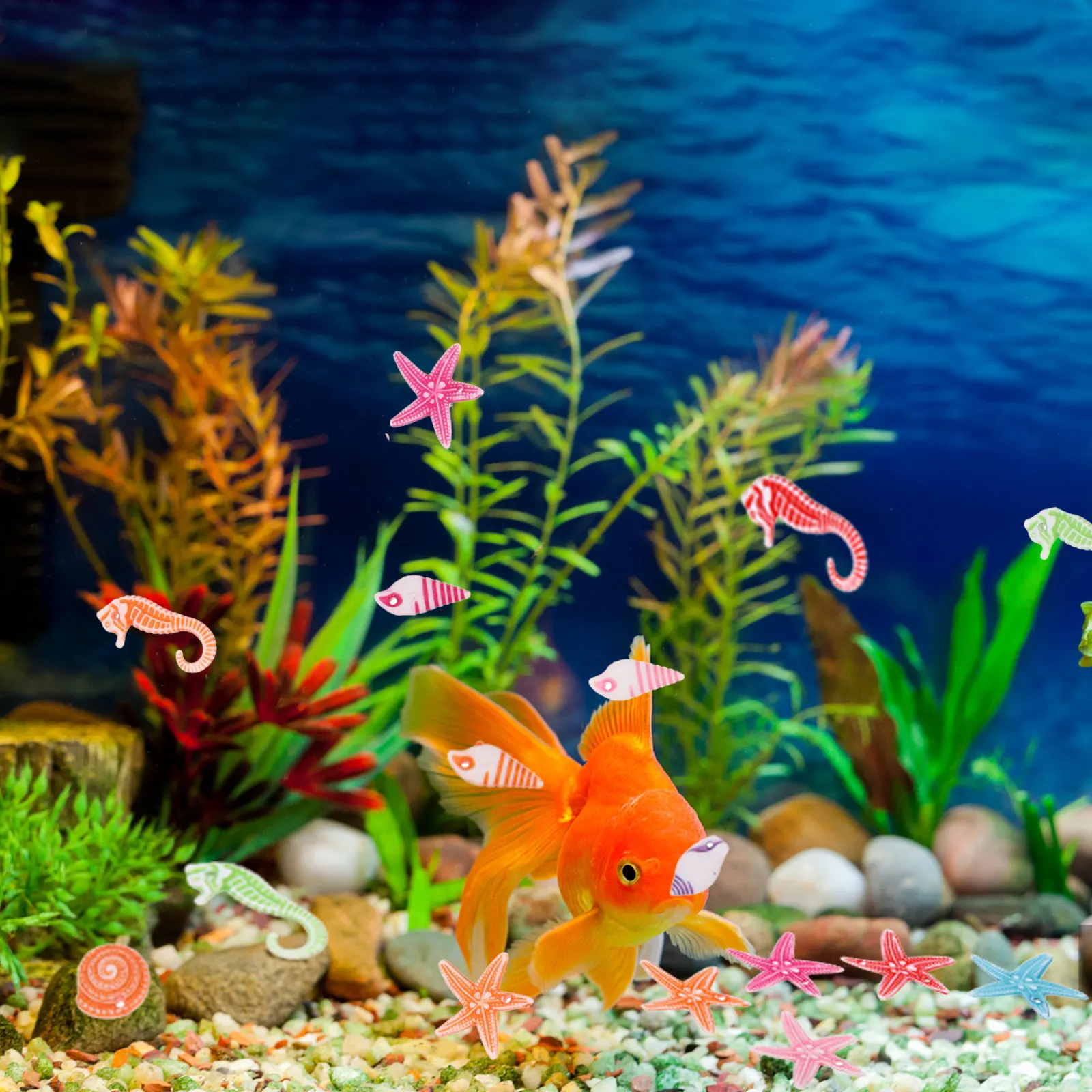 

60pcs Marine Animals Decoration Mini Sea Animal Ocean Toys Resin Kids Moss Landscape nament Lifelike Design Educational