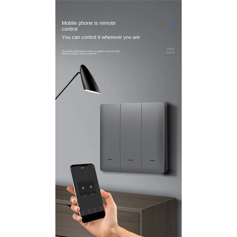 Eccellente-Thoughthome Tuya Zigbee Interruttore di controllo intelligente vocale Interruttore di controllo intelligente Linea di fuoco zero 2 Interruttore Grigio