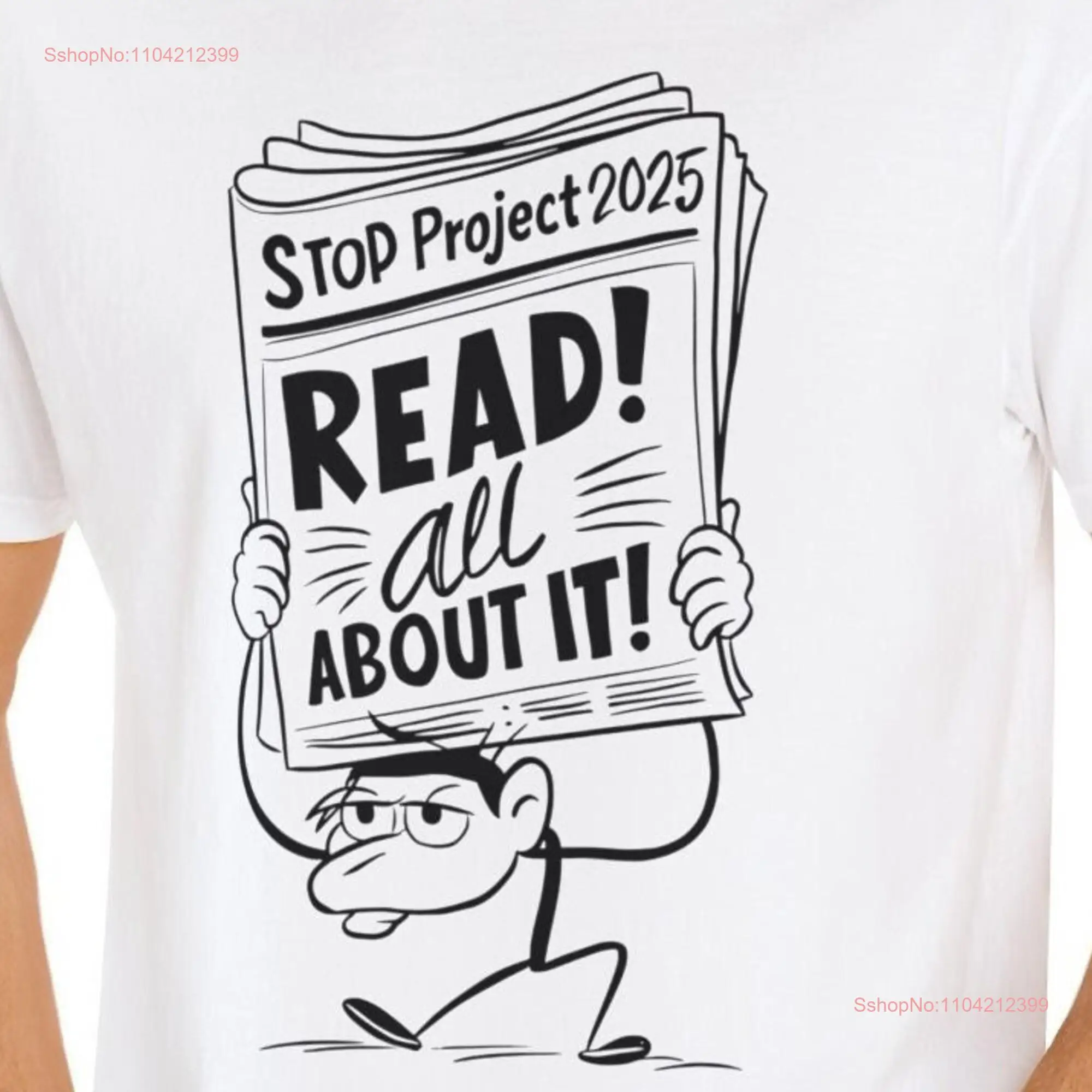 Stop Project 2025 Read All About It Comfort Colors Garment Dyed T shirt 2024 Election Voter Statement Message Minimalist