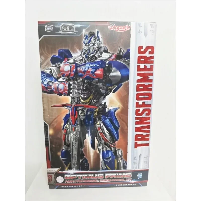 YOLOPARK-Kit de modèle en métal Optimus Prime, Transformation, The Last Knight, AMK PRO Series, Action Figure Toy, Cadeau en stock, 20cm