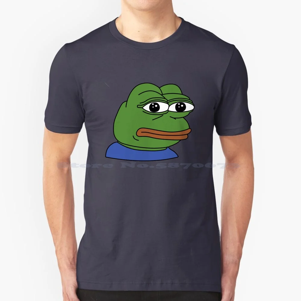 Feelsweirdman Emote High Quality T Shirt 100% Cotton Tee Feelsweirdman Emote Feels Weird Hd Emote Tv Sadge Weirdchamp