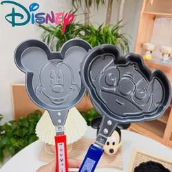 Disney-sartén antiadherente para niños, molde de tortilla de huevo, figura de Mickey Mouse, Stitch, Anime, sartén, regalo de bebé