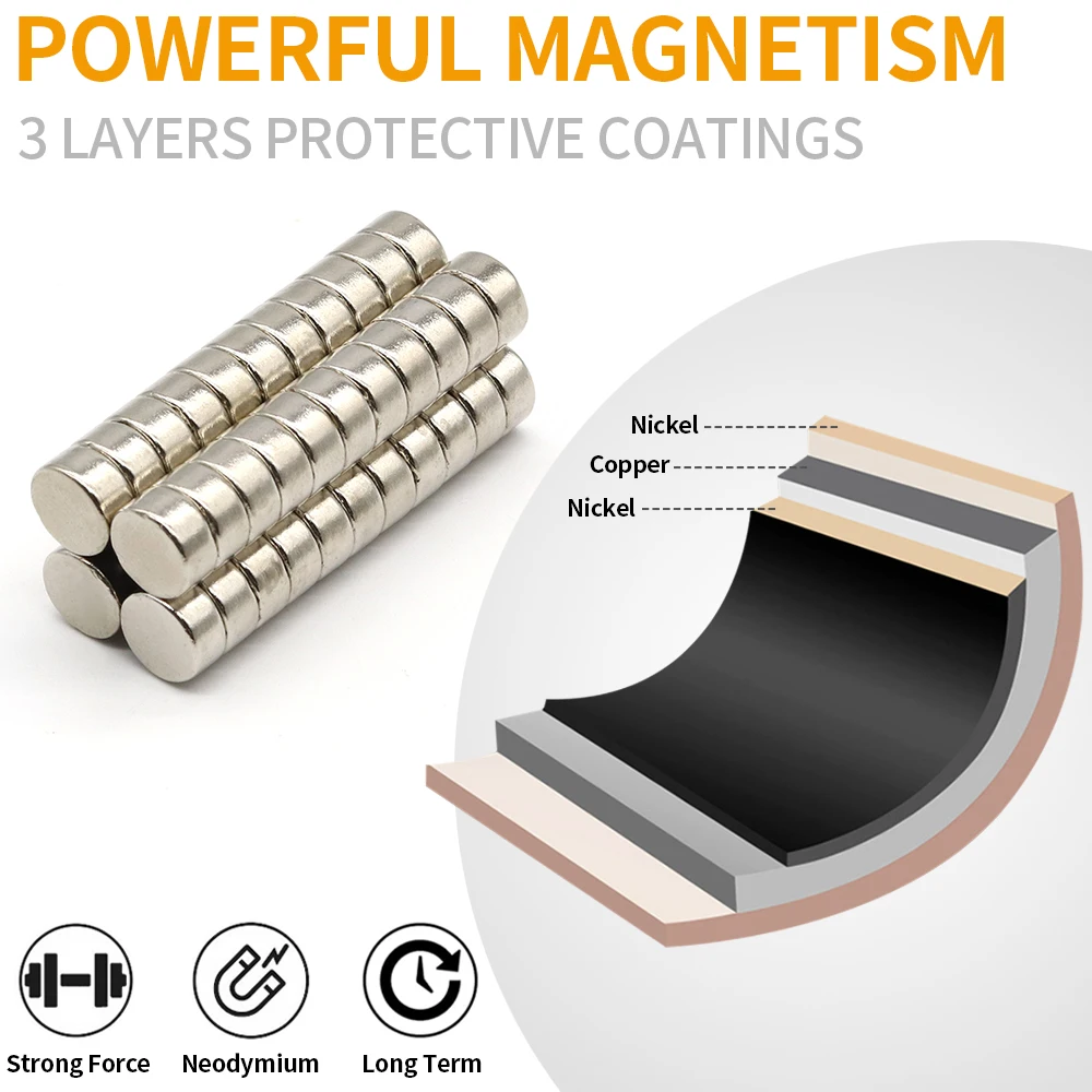 2/5/10 Pcs 10x5 Neodymium Magnet 10mm X 5mm N35 NdFeB Round Super Powerful Strong Permanent Magnetic Imanes Disc 10*5 image 5
