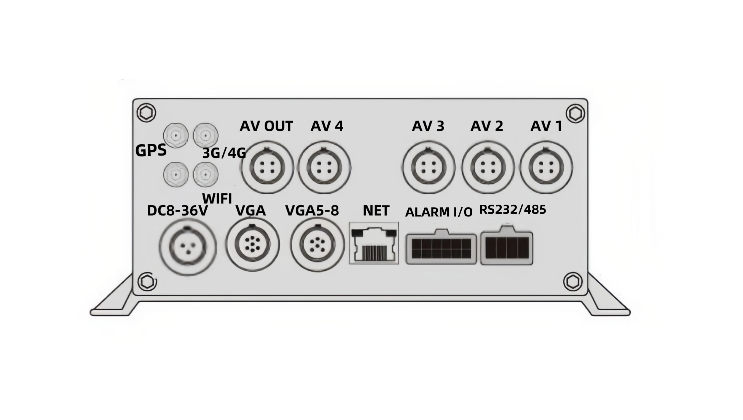 H.265  1080P 720P Mobile DVR 4ch/8ch  HDD IP    with ADAS DSM High Level Vehicle Fleet System Competitive New Price