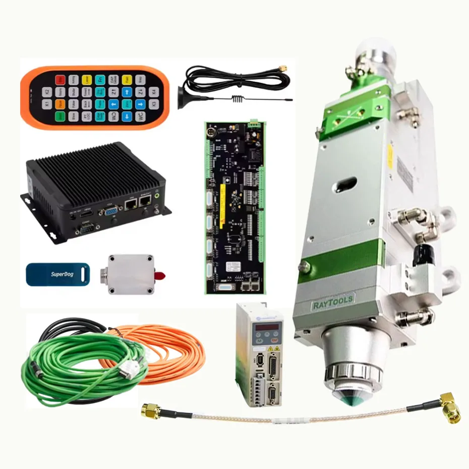 Raytools XC3000S laser cutting system with EtherCAT connection or pulse connection and automatic laser cutting head BM110