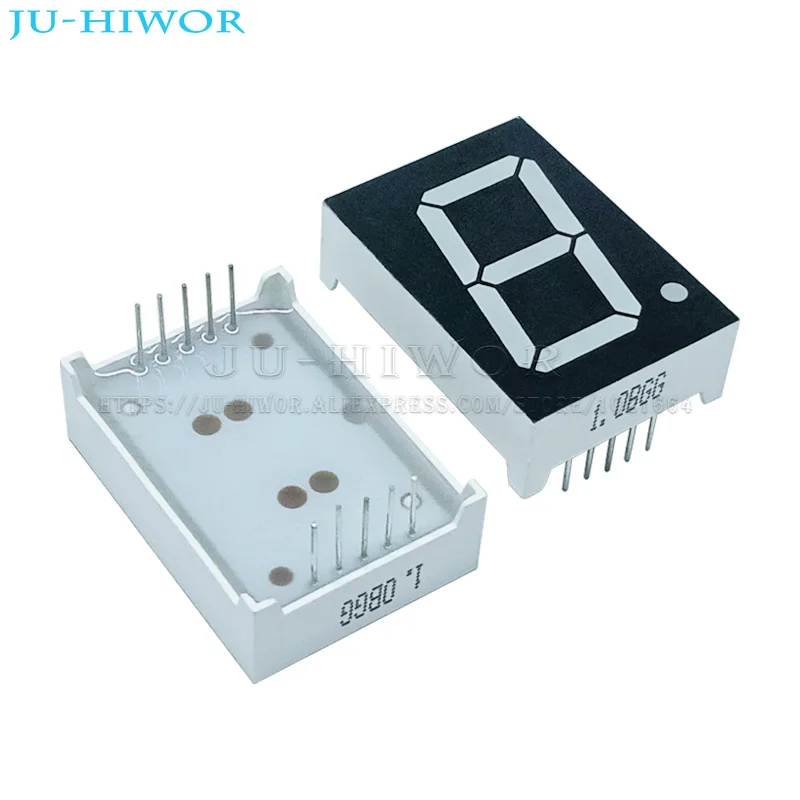 10pcs 10Pins 1106AGG 1106BGG 1 Inch 1 Digit Bits 7 Segment Jade green LED Digital Display Digitron Common Anode Cathode C-A C-C