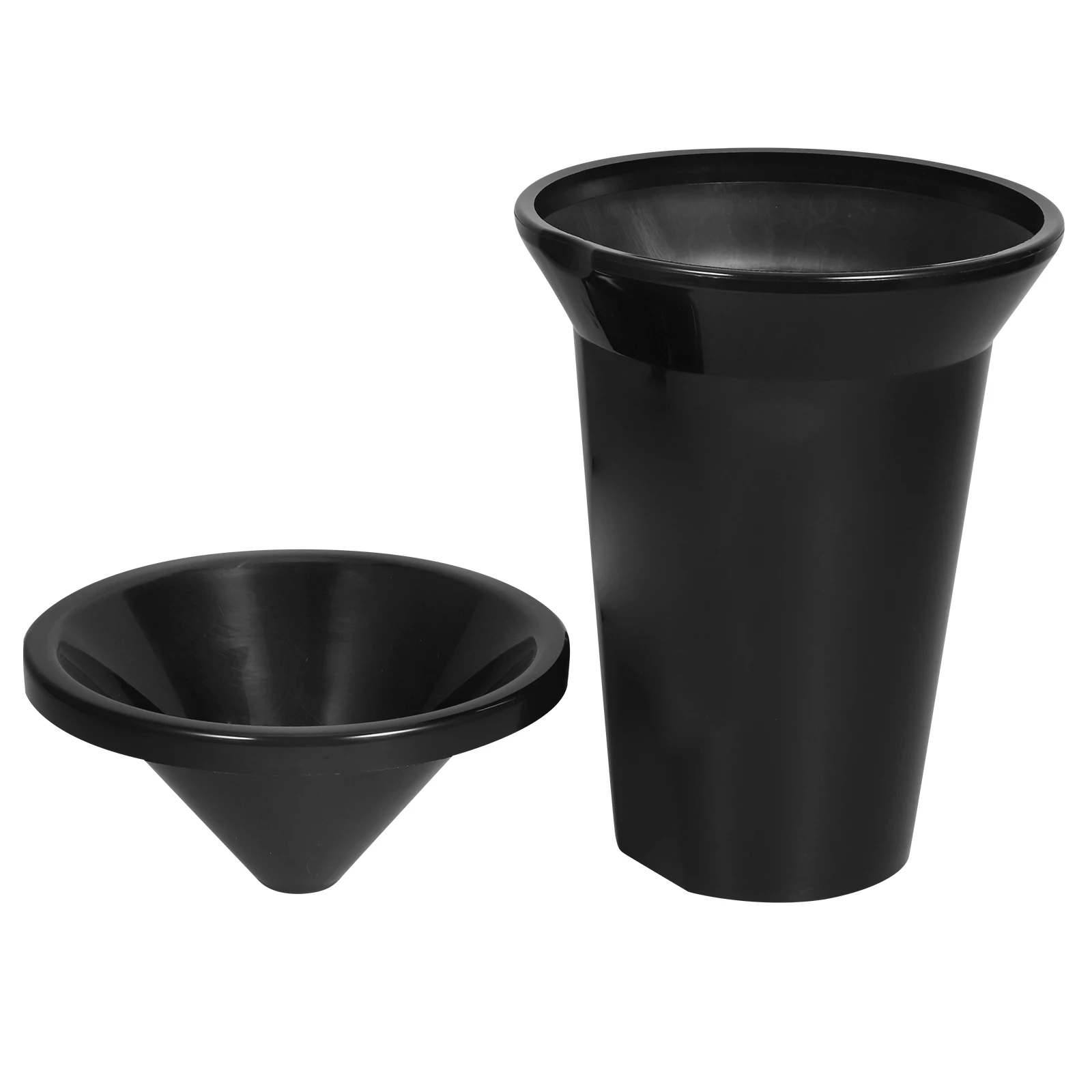 

Spittoon Ice Bucket Black Small Size Portable Storage for Bar Accessories Plastic Smooth Durability Easy Cleaning Western