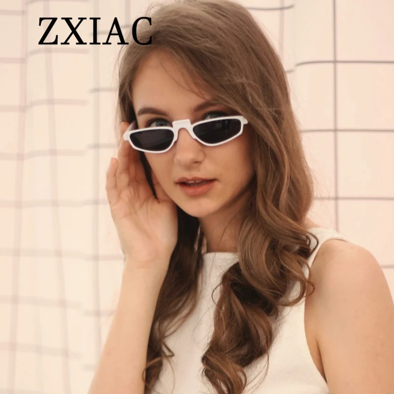 ZXIAC Fashion Rectangular Narrow Frame Sunglasses Women Men 2025 Vintage y2k Sun Glasses Eyewear UV400 lentes de sol mujer