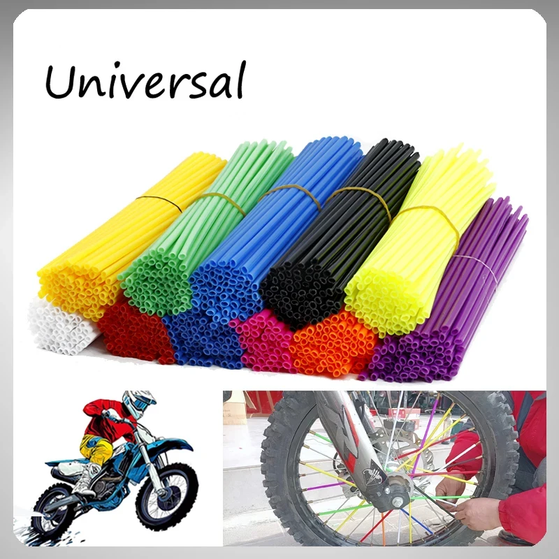 

36/72Pcs Motorcycle Wheel Rim Spoke Wrap Tubes Kit For KTM HUSQVARNA HONDA YAMAHA KAWASAKI SUZUKI ENDURO MX Motocross Rim Spokes