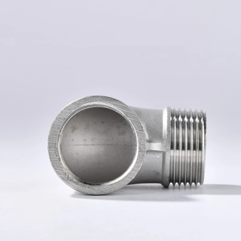 304 stainless steel 90 degrees pipe fittings 1/4'' 1/2''   DN8 DN10 DN15 DN20