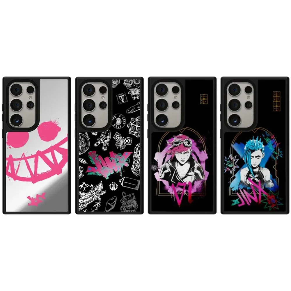 

Game Anime Mirror Surface Protective Case for Samsung Galaxy S23 S24 S25 Ultra S23U S24U S25U Shell with MagSafe