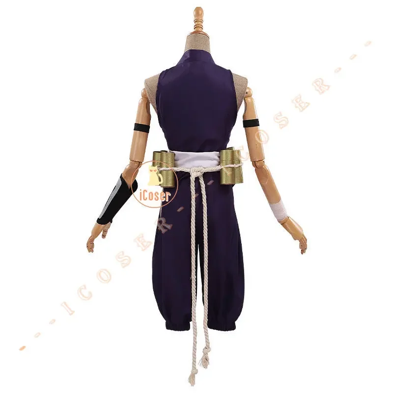 Yuzuriha Cosplay Costume Wig Anime Jigokuraku Kunoichi Outfit Hell's Paradise Sumire Purple Uniform Halloween Party Women Girls