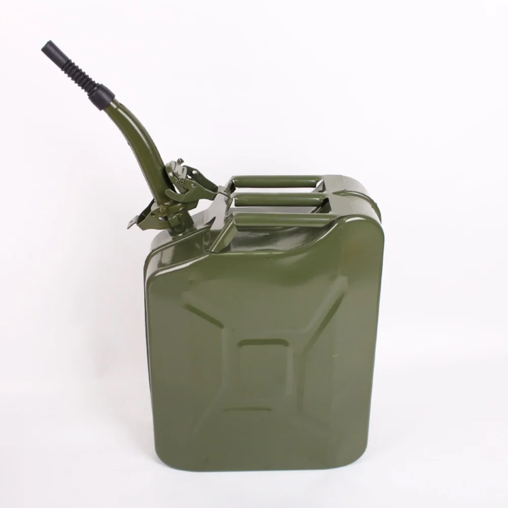 Image 4: 1 pièce Bec verseur flexible de 26 cm pour bidon de carburant métallique de 20 L avec joint d'étanchéité