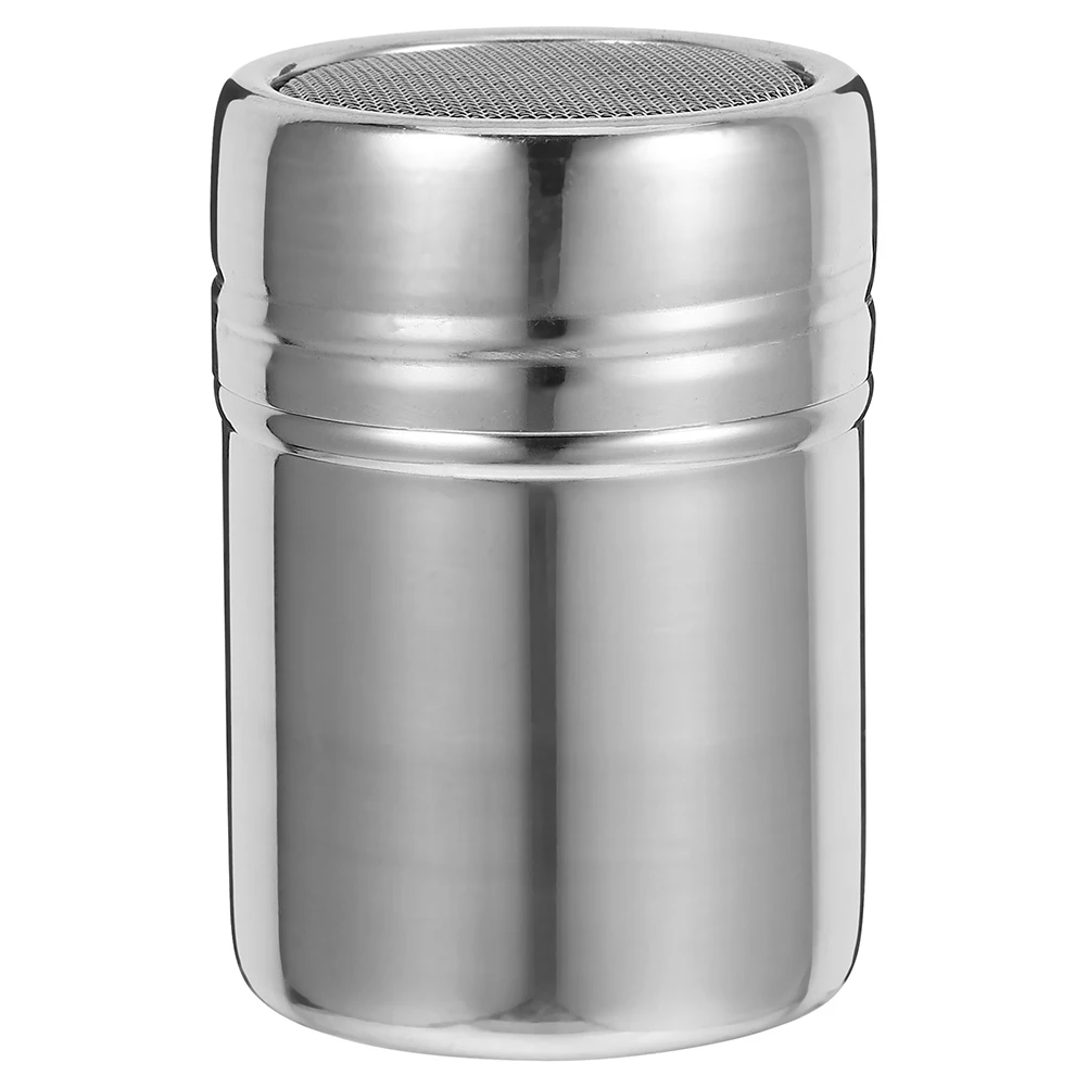 Stainless Steel Powder Shaker Fine Mesh Sifter Dispenser With Lid For Coffee Pepper Flour Chocolate Sugar Salt Spices