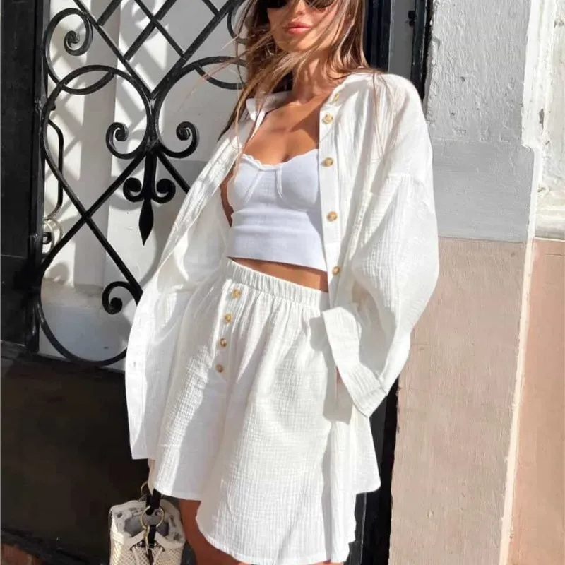 

2025 Women's Casual Long Sleeve Hooded Cropped Zip-Up Cardigan & Drawstring Sweatpants Two-Piece Active Lounge Set