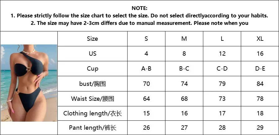 2025 جديد بيكيني نسائي مجموعة مثير واحد مائل الكتف عارية الذراعين ملابس السباحة 2 قطعة مجموعة عطلة الشاطئ الصيف ثوب السباحة ملابس السباحة