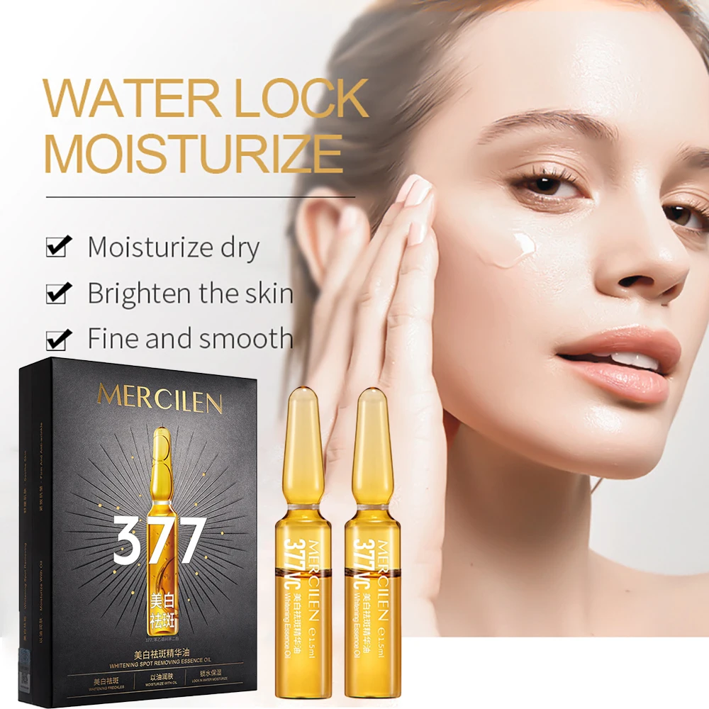 

28PCS 377 Ampoule Face Serum Fade Melanin Essence Moisturizing Smoothing Skin Shrink Pores Anti-Wrinkle Brighten Essence Oil