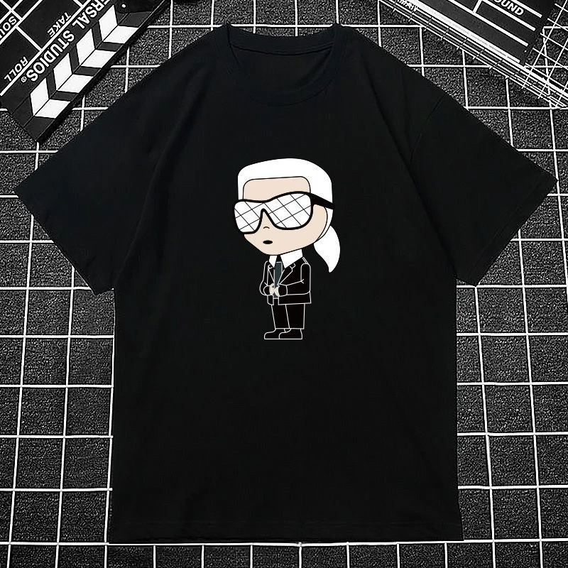 

2025 Summer Men's and Women's T Shirt Fashion High Quality Short Sleeve Cotton Tees Tide Brand Tops Summer T-shirt Men Clothes