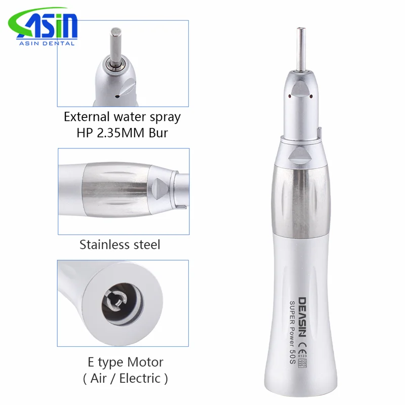 Dental Inner Water Spray Spray straight and Contra Angle Handpiece with water tube surgical for E type motor Low Speed Handpiece