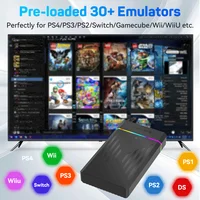 3TB Portable Gaming HDD LaunchBox/Retrobat/Playnite Retro Game Console with 17300+ AAA/3D/Retro Games for PS4/PS3/PS2/Switch/Wii 4