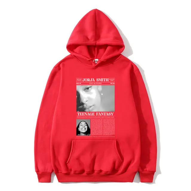 Singer Jorja Smith Lost & Found Teenage Fantasy Graphic Hoodie Men Women Fashion Aesthetic Sweatshirt Male Oversized Hoodies