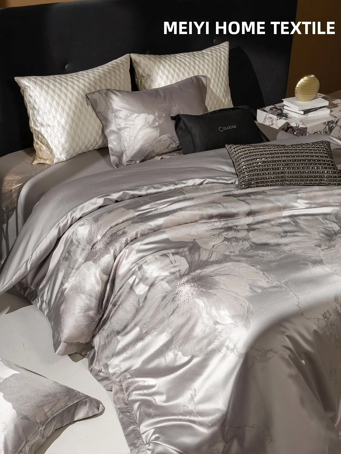 

High Precision Color Woven Pure Cotton Bedding Set 100S Long Fiber Cotton Luxury Feel Duvet Cover Bedding Accessories