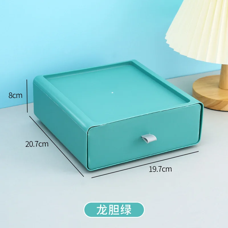 Home Desktop With The Same Color Storage Box Drawer Office Home Shelves Student Stationery Organizing High Volume Storage Box