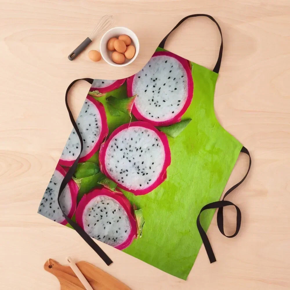 

Dragonfruit on the Cutting Board Apron kitchen jacket woman japanese style cleanings Kitchen Man Apron