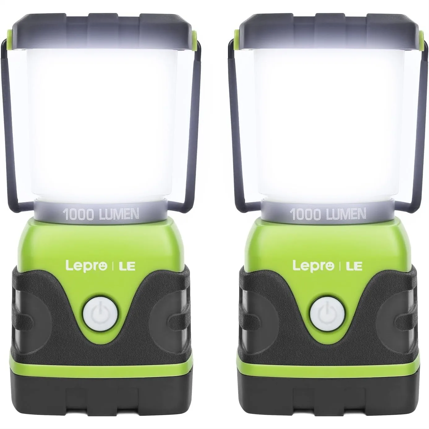 

Battery Powered LED Camping Lantern, 1000LM Waterproof Tent Light with 4 Modes, Portable Flashlight for Camping and Emergency