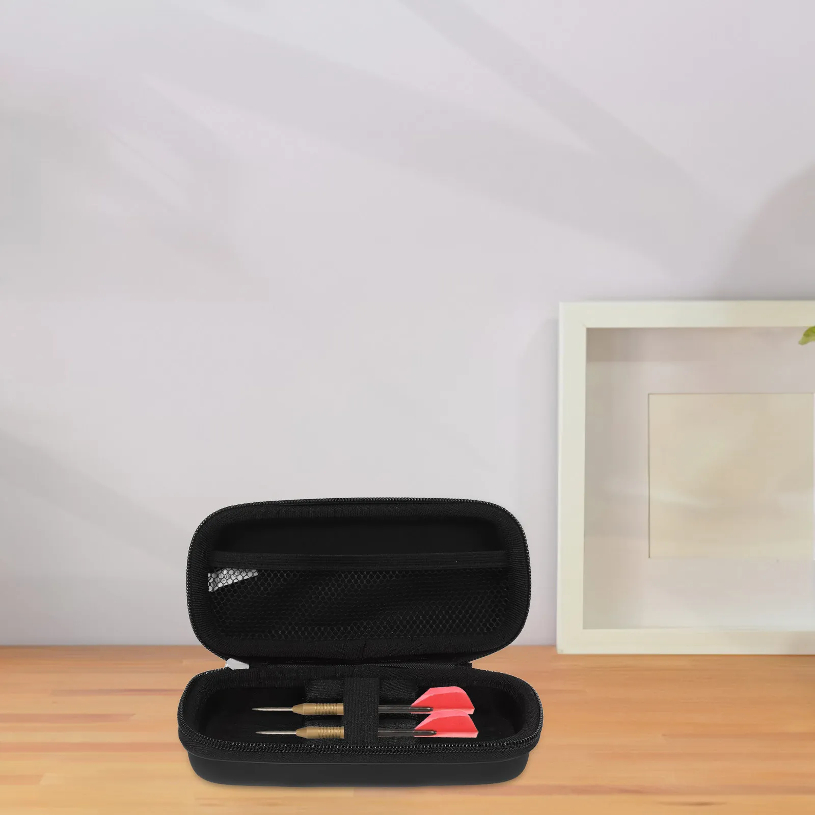 

Футляр для дротиков из ЭВА-кожи и цинкового сплава с отделениями, легкий, портативный, для хранения и защиты стальных наконечников