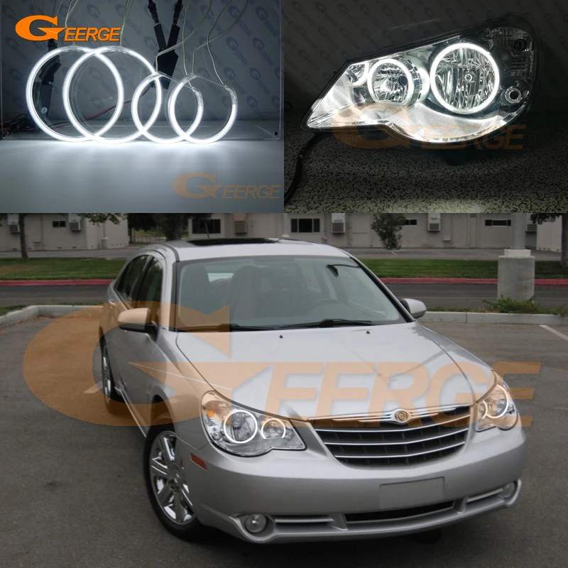 Kit de Ojos de Ángel CCFL Ultra Brillantes para Chrysler Sebring JS 2007 2008 2009 2010, Excelente Reequipamiento, Anillos Halo