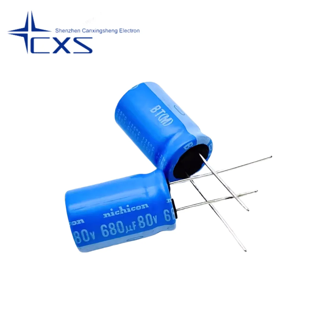 

10pcs 80V 680UF Japan Nichicon Capacitor 680UF80V 16*25 125 degrees Long Life Capacitor