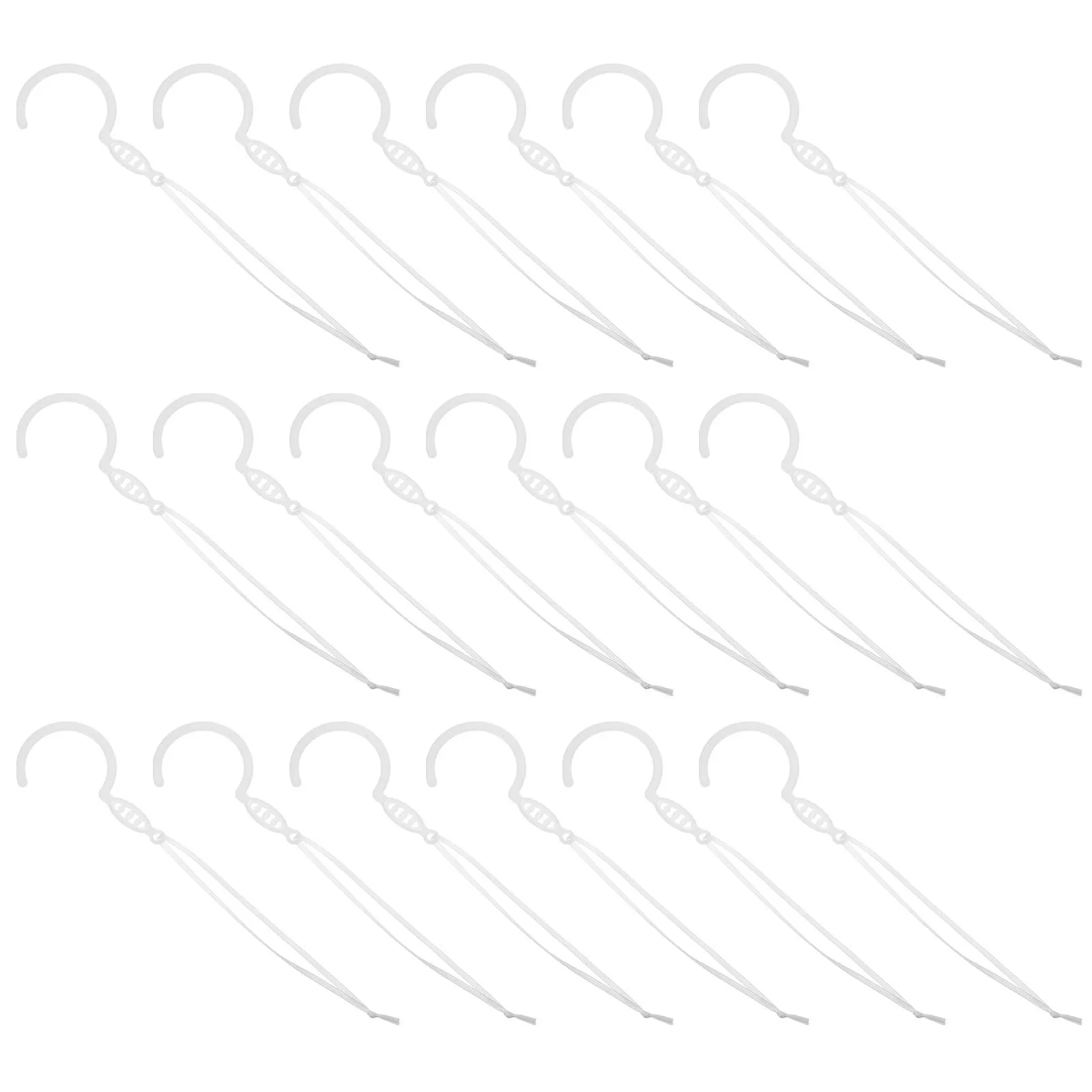 

50Pcs Mosquito Net Hooks Plastic White Universal Fit Curtain Clips Baby Bed Canopy Cradle Nursery Netting Holder Hanging Set