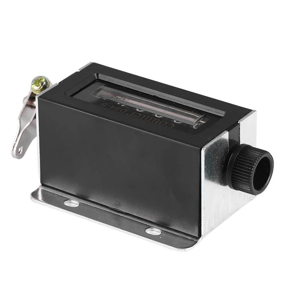 D94-S 0-999999 Counter 6 Digit Resettable Mechanical Pulling Count Counter + Spring / Color Random