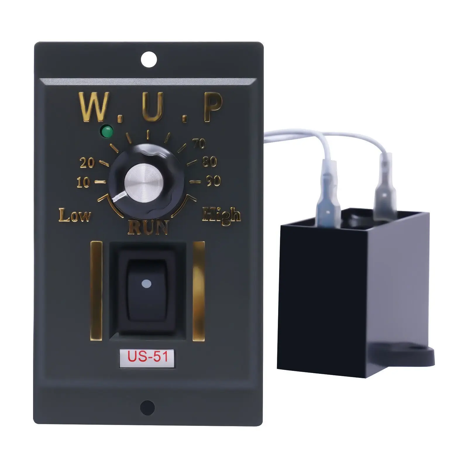 250W 110V AC Gear Motor with Variable Speed Controller and Bracket Single-Phase Gear Reducer Motor Reversible High Torque Motor