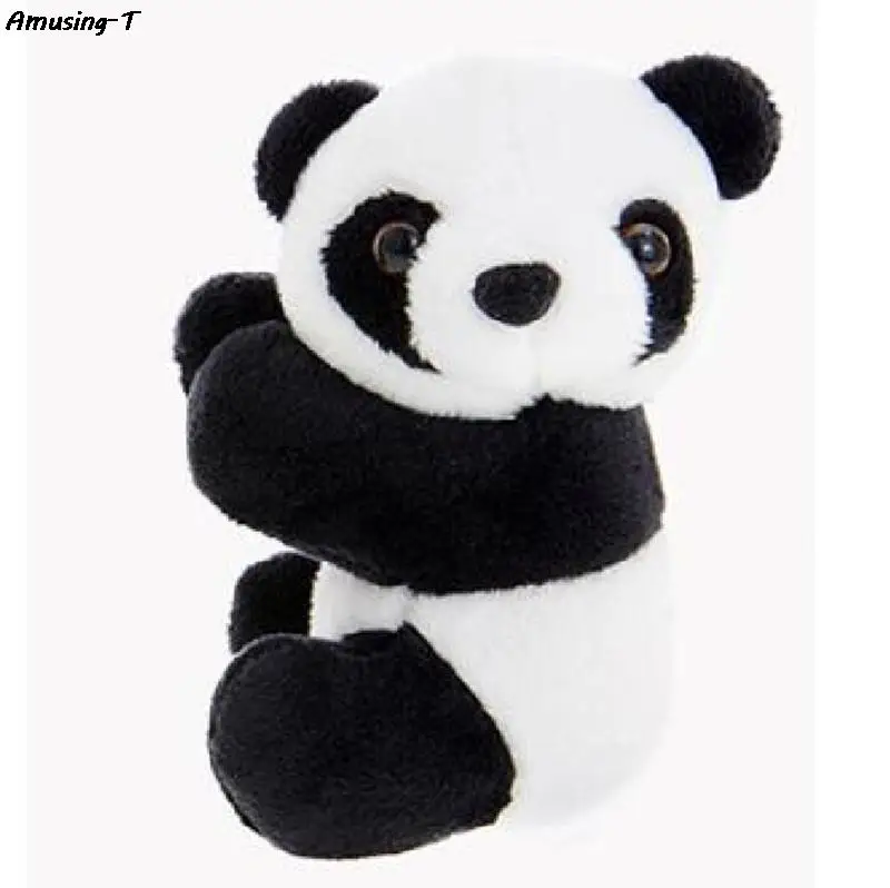 1PC Creative Plush Panda Clip Black White Hugging Panda Curtain Clip Bookmark Notes Small Stuffed Animal Doll  Souvenir Toys