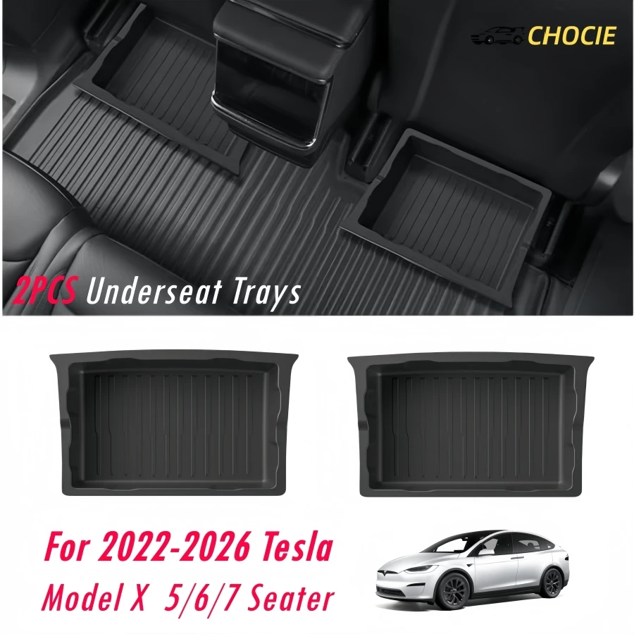 2-plateaux-de-rangement-sous-siege-pour-tesla-model-x-5-6-7-places-2022-2025-2026-en-tpe-antiderapants-pour-l'organisation-sous-le-siege-avant-du-model-x