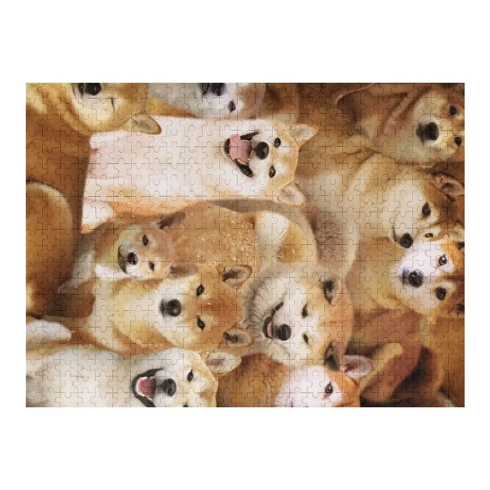 Пазл Shiba Inu, персонализированный подарок для свадьбы, персонализированный подарок с фотографией, подарочная головоломка на заказ