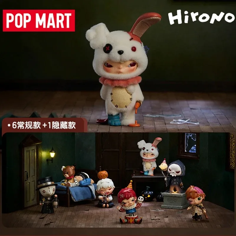 Figur Koleksi Seri Hirono Little Wild Paradise Blind Box Mainan Seni Hadiah untuk Penggemar Monster Carnival
