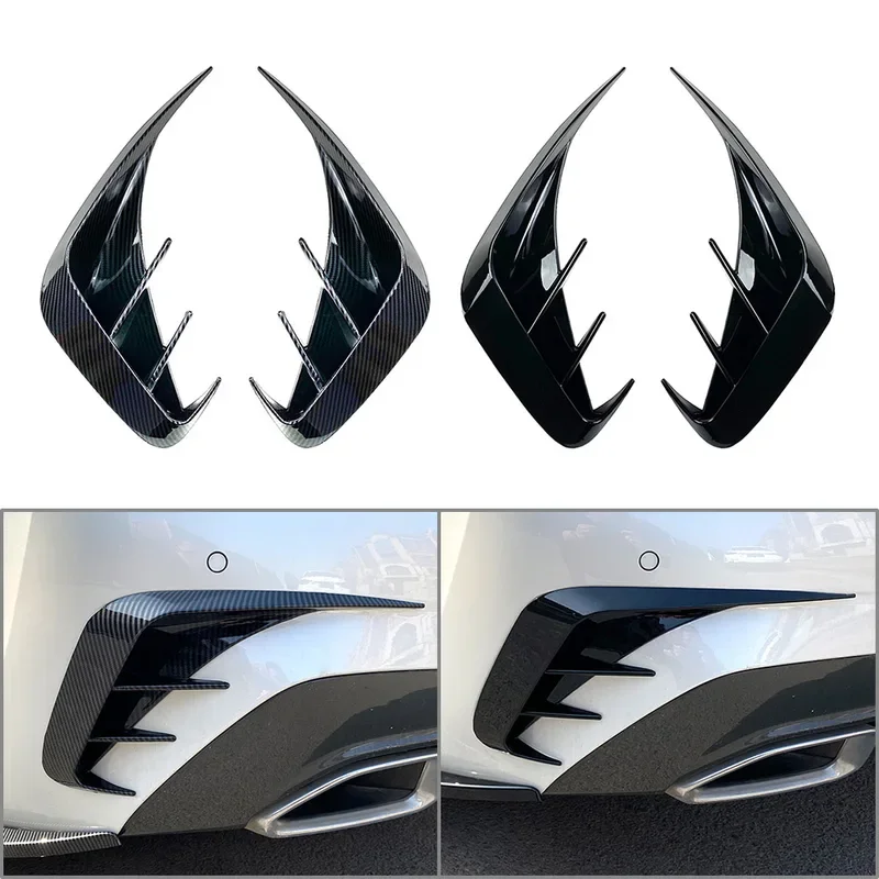 

Car Rear Bumper Canards Lip Splitter Trim Fins For BMW 3-Series G20 M-Sport M340i 2019 2020 2021 2022