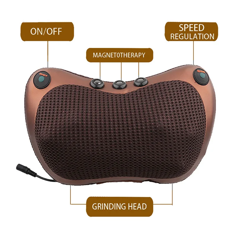 Massage Car Home Head and Neck Massager Electric Multifunctional Massage Pillow Cushion Electric Massager