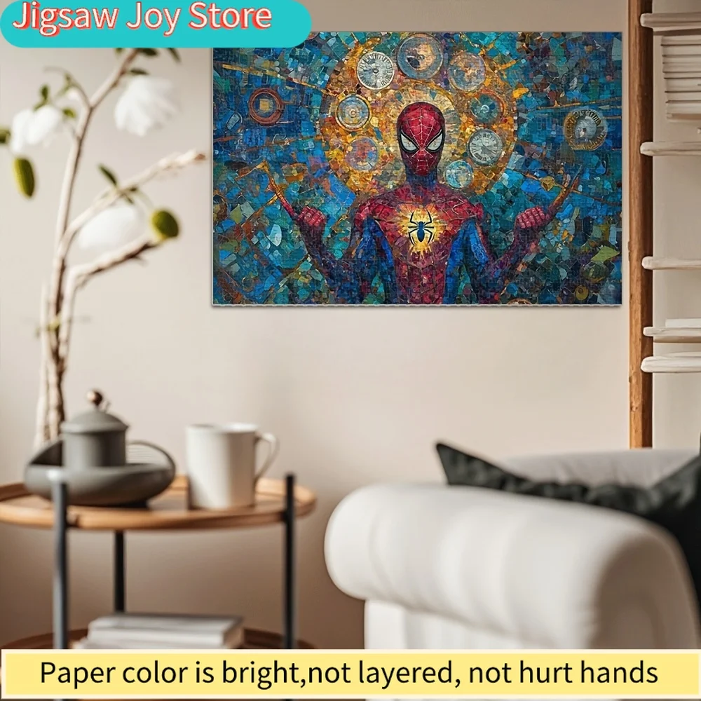 

Authorized Marvel, Themed Around The Classic Comic Movie Character Spider, Jigsaw Puzzle, Suitable for Office Desktop, a Fun