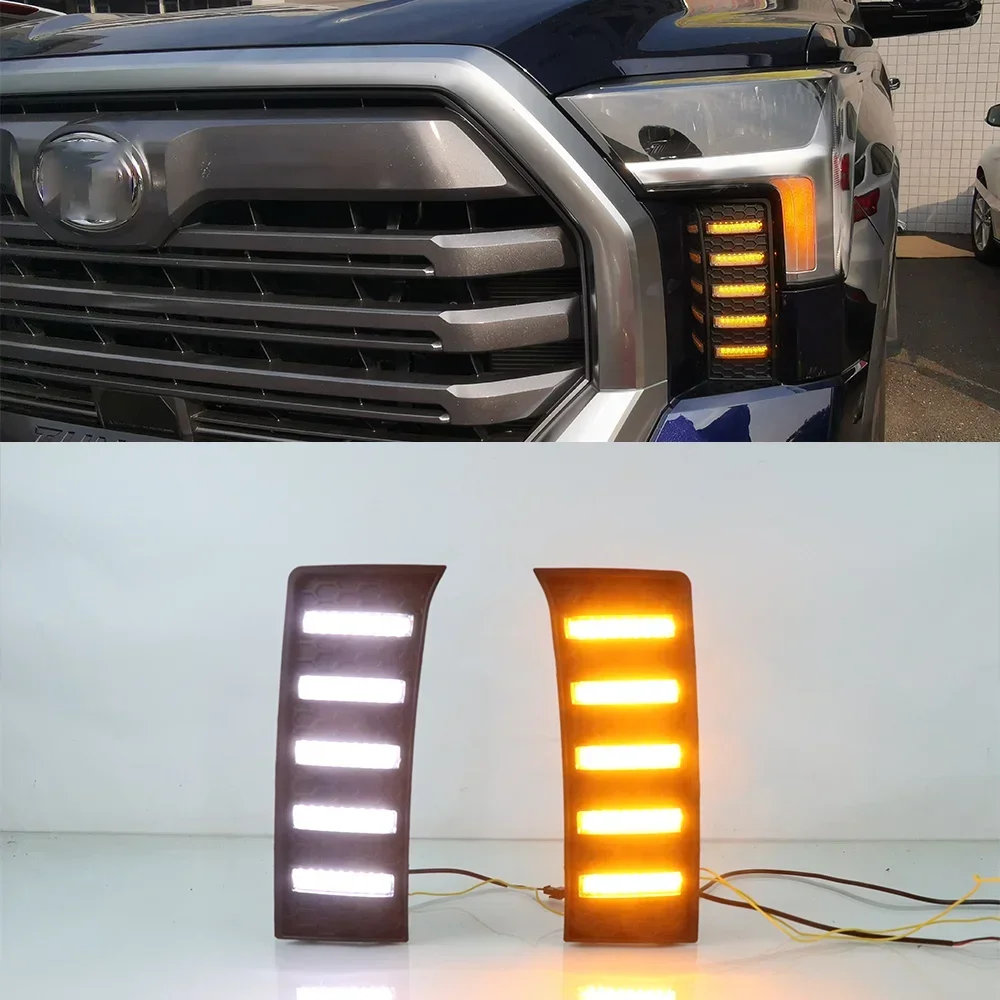 

Auto LED Daytime Running Light DRL Front Foglight Head Fog Lamp Original Design Body Kit Upgrade For Tundra 2022