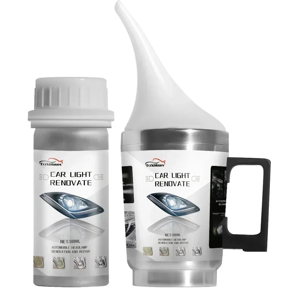 Autokoplamp Renovatie Vloeistof Autokoplamp Reparatie Loopvlakvernieuwing Restauratie Polish Kit Autolichtreiniger Onderhoudswas